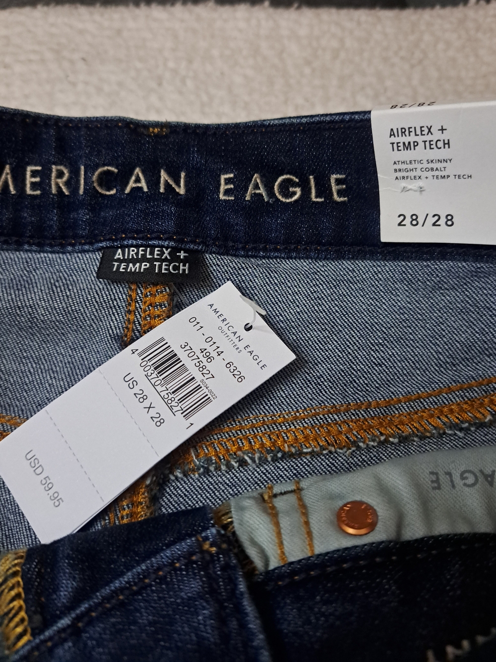 American Eagle Outfitters Bright Cobalt Athletic Skinny Jeans